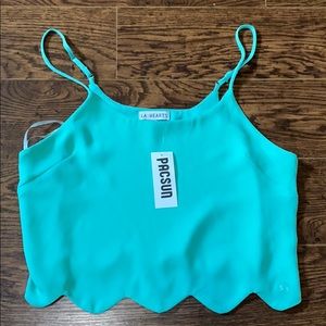LA Hearts crop top
